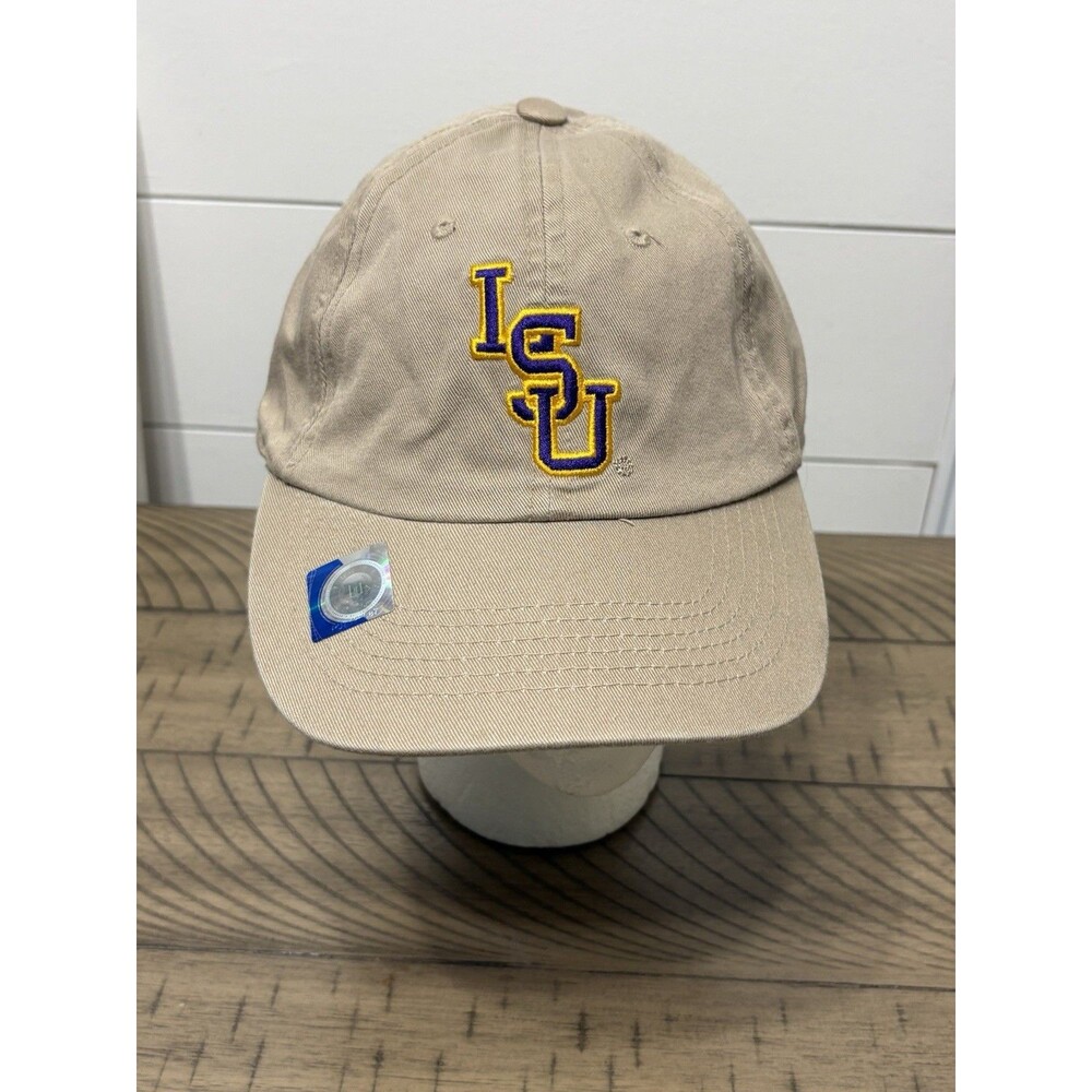 LSU Embroidered Logo Khaki Baseball Cap